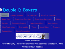 Tablet Screenshot of doubledboxers.com